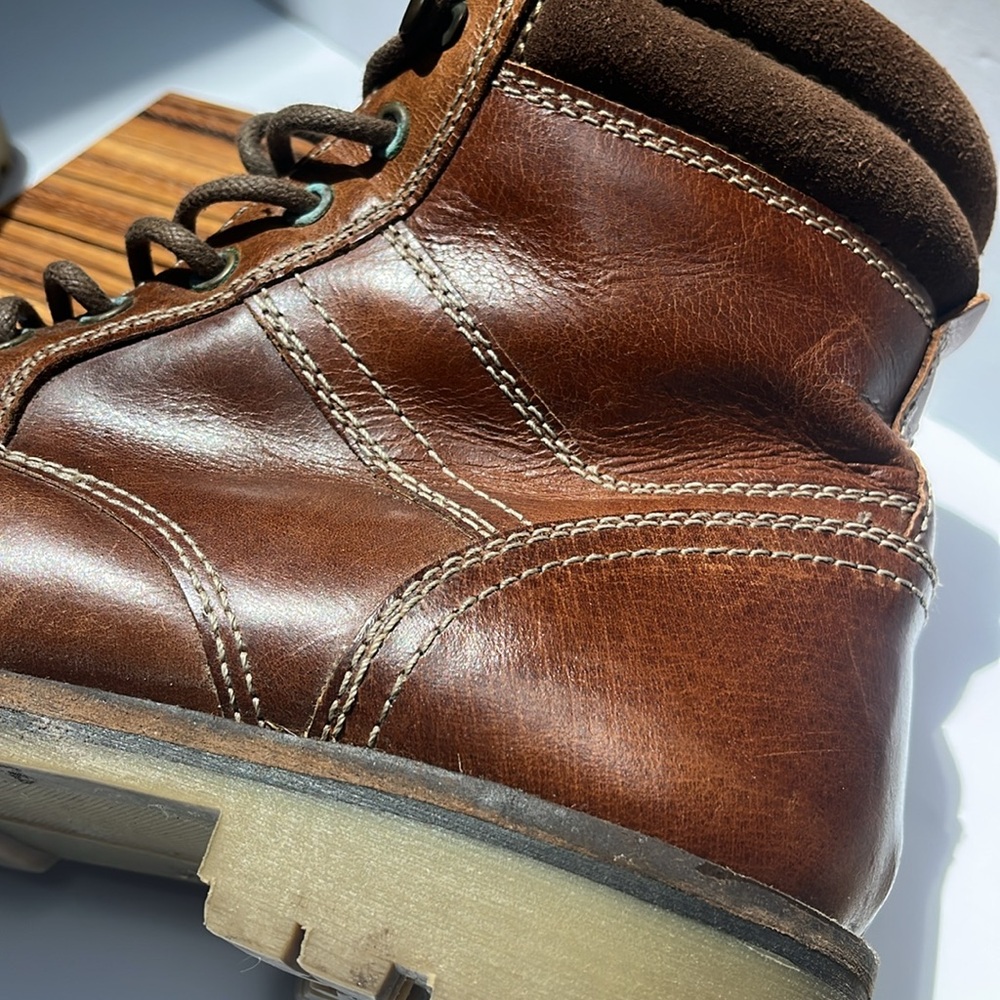 Red Tape Men's Brown Leather Boots:S-9.5 - Picture 5 of 9